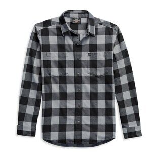 Harley-Davidson Men's Flag Label Plaid Shirt - 99029-21VM